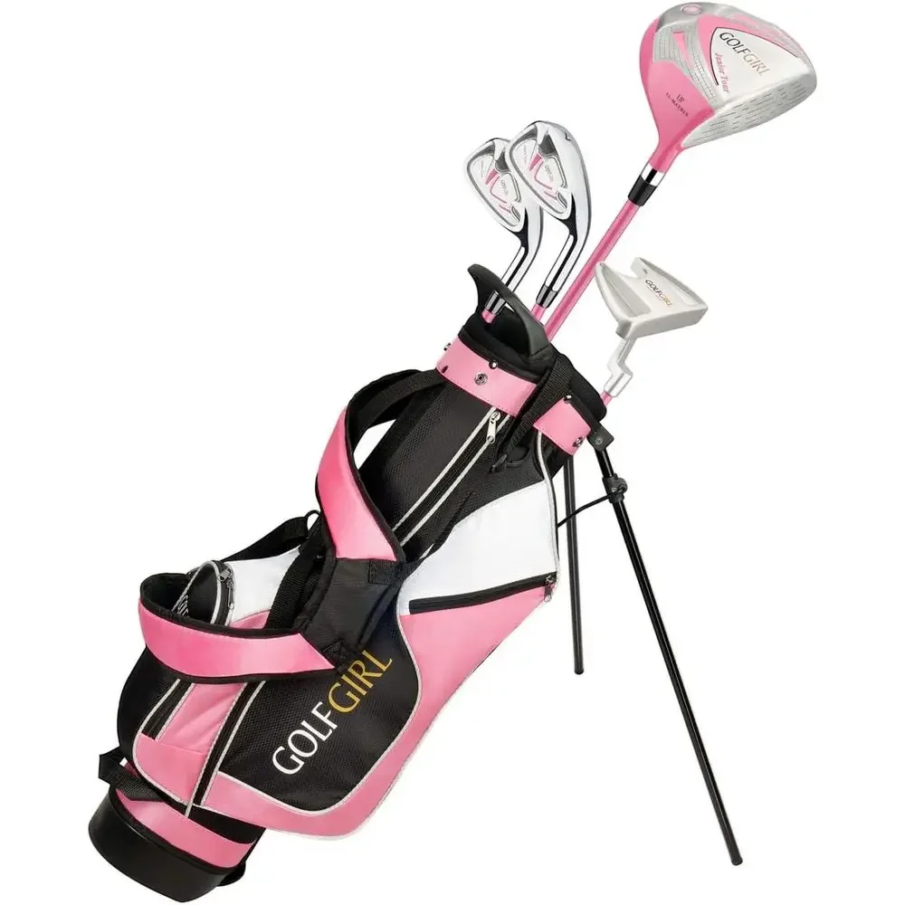 Pink Right-Handed Junior Girls Golf Set with Clubs and Bag
Pink Right-Handed Junior Girls Golf Set with Clubs and Bag