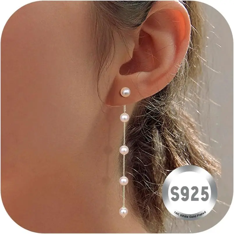 S925 Long Pearl Earrings, 15K Gold Pearl Earrings, Hanging Pearl Earrings, Earrings
S925 Long Pearl Earrings, 15K Gold Pearl Earrings, Hanging Pearl Earrings, Earrings