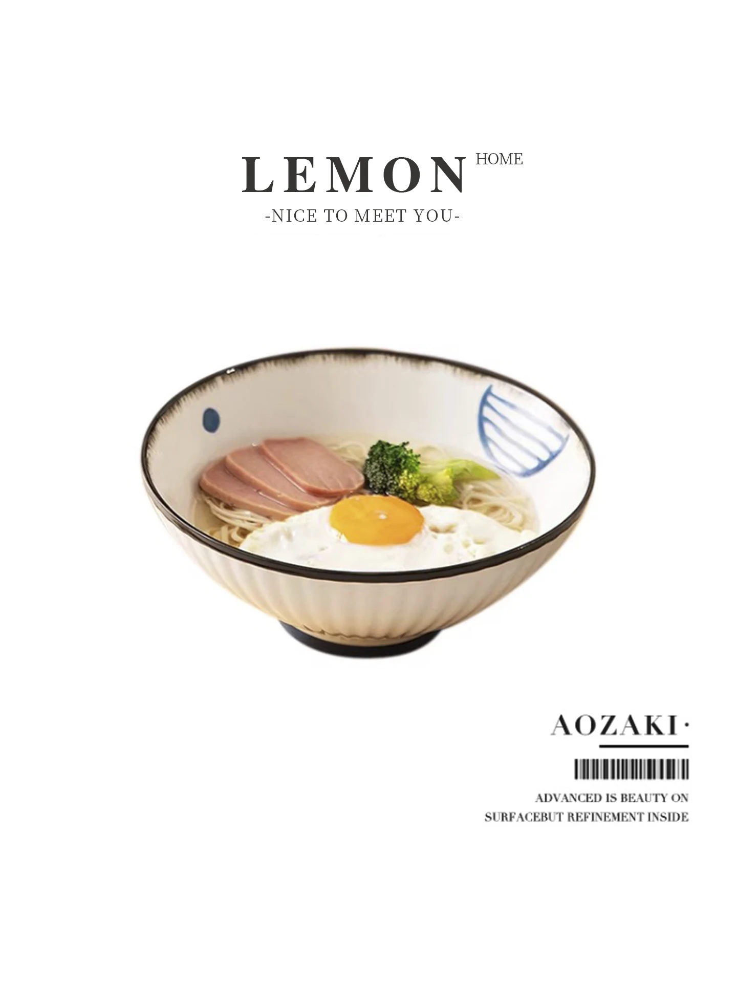 Japanese Style Ceramic Noodle Bowl LEMON HOME Mixed Color Ramen Bowl Home Use round Shape Straight Vintage Glazed under ...
Japanese Style Ceramic Noodle Bowl LEMON HOME Mixed Color Ramen Bowl Home Use round Shape Straight Vintage Glazed under ...