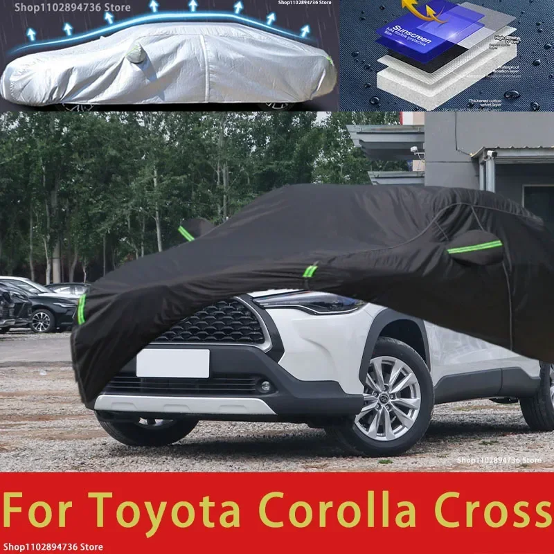 For Toyota Corolla cross Outdoor Protection Full Car Cover Snow Covers Sunshade Waterproof Dustproof black car cover
For Toyota Corolla cross Outdoor Protection Full Car Cover Snow Covers Sunshade Waterproof Dustproof black car cover