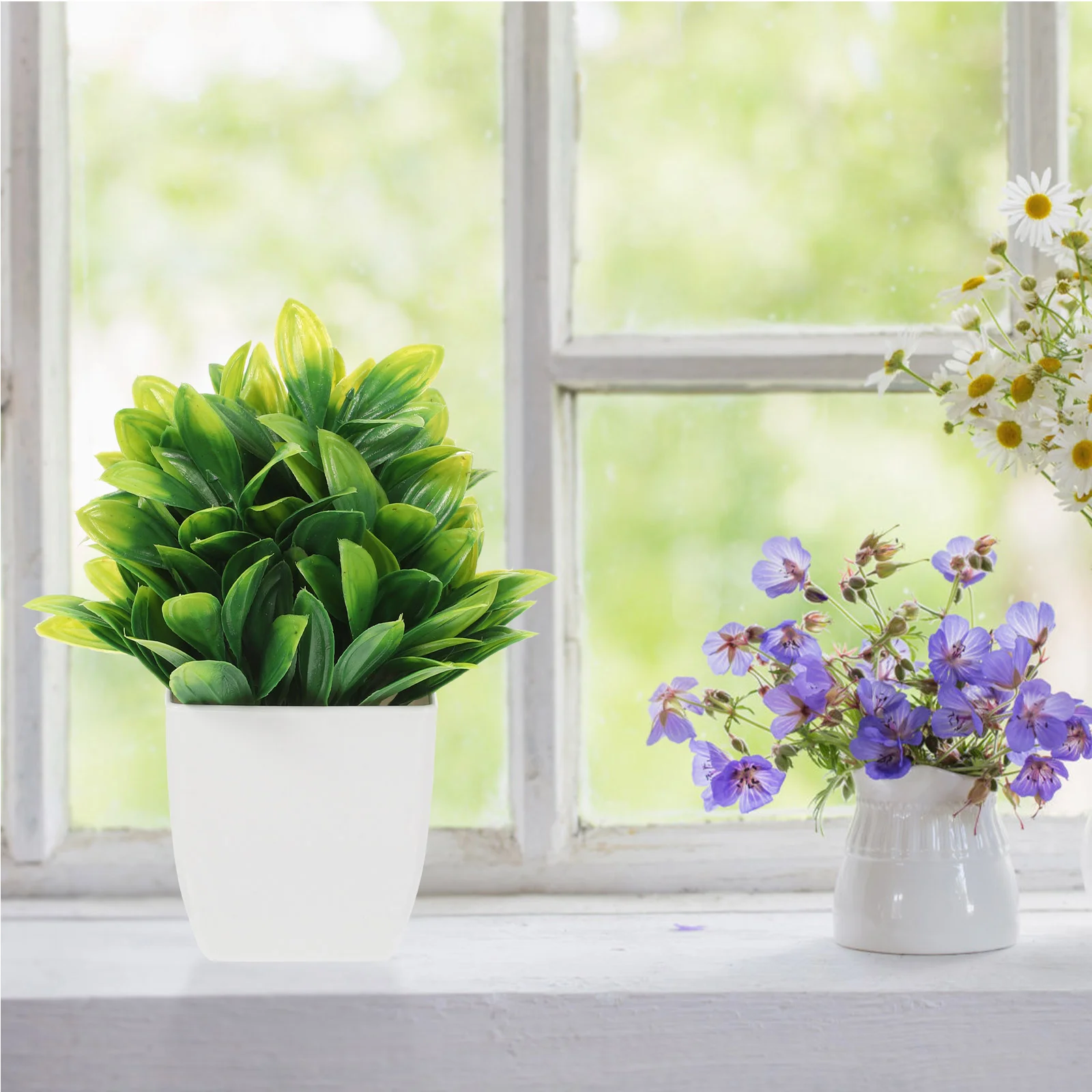 Artificial Potted Plant Plants Fake Ornaments with Faux Indoor Adornments Mini Desktop Pots
Artificial Potted Plant Plants Fake Ornaments with Faux Indoor Adornments Mini Desktop Pots