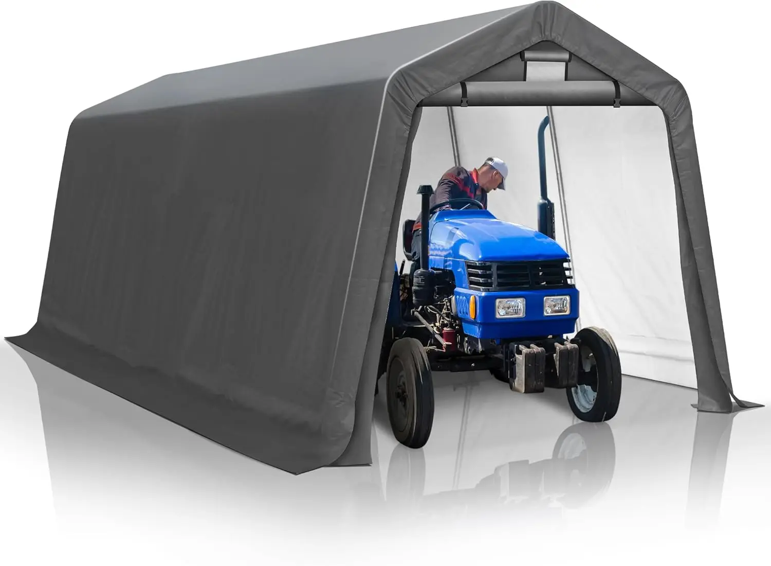 8' x 14' Outdoor Storage Shelter Shed- Heavy Duty Storage Tent with Roll-up Ventilated Windows, Portable Garage Zipper Storage
8' x 14' Outdoor Storage Shelter Shed- Heavy Duty Storage Tent with Roll-up Ventilated Windows, Portable Garage Zipper Storage