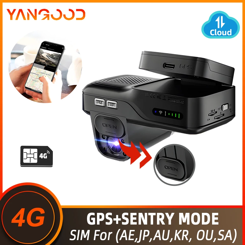 4G LTE Dual Lens Front Inside Dashcam, Two-Way Audio, Live View, Parking Monitor, Night Vision, Car Security with GPS Tracking
4G LTE Dual Lens Front Inside Dashcam, Two-Way Audio, Live View, Parking Monitor, Night Vision, Car Security with GPS Tracking