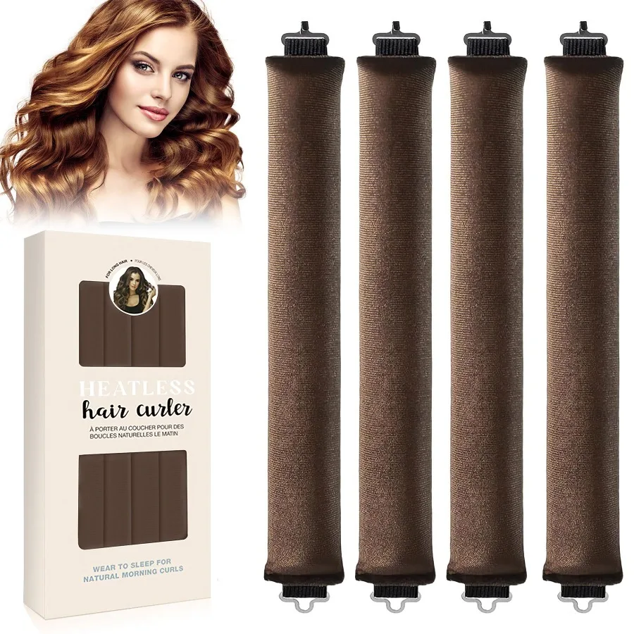 Overnight Heatless Hair Curler Heatless Curls Satin i Rods with Hook Versatile Curling Tool for All Hair Types Brown
Overnight Heatless Hair Curler Heatless Curls Satin i Rods with Hook Versatile Curling Tool for All Hair Types Brown