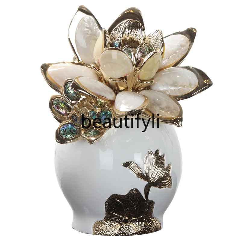 European creative vase light luxury high-end atmosphere entrance art flower ware ornament resin living room
European creative vase light luxury high-end atmosphere entrance art flower ware ornament resin living room