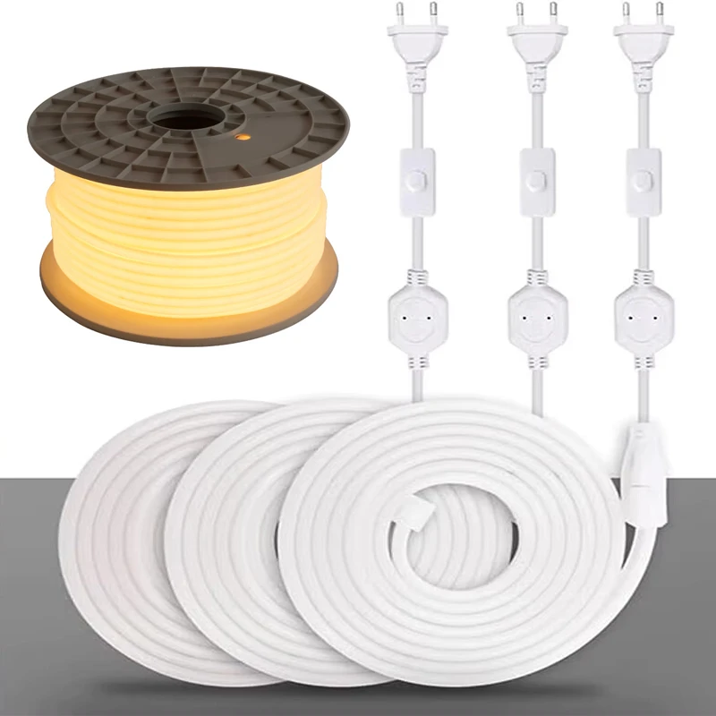 COB Led Strip Light 220V 1-30m 288led/m IP67 Waterproof 220V Led Strip Lighting Flexible EU Plug Living Room Outdoor Decoration
COB Led Strip Light 220V 1-30m 288led/m IP67 Waterproof 220V Led Strip Lighting Flexible EU Plug Living Room Outdoor Decoration