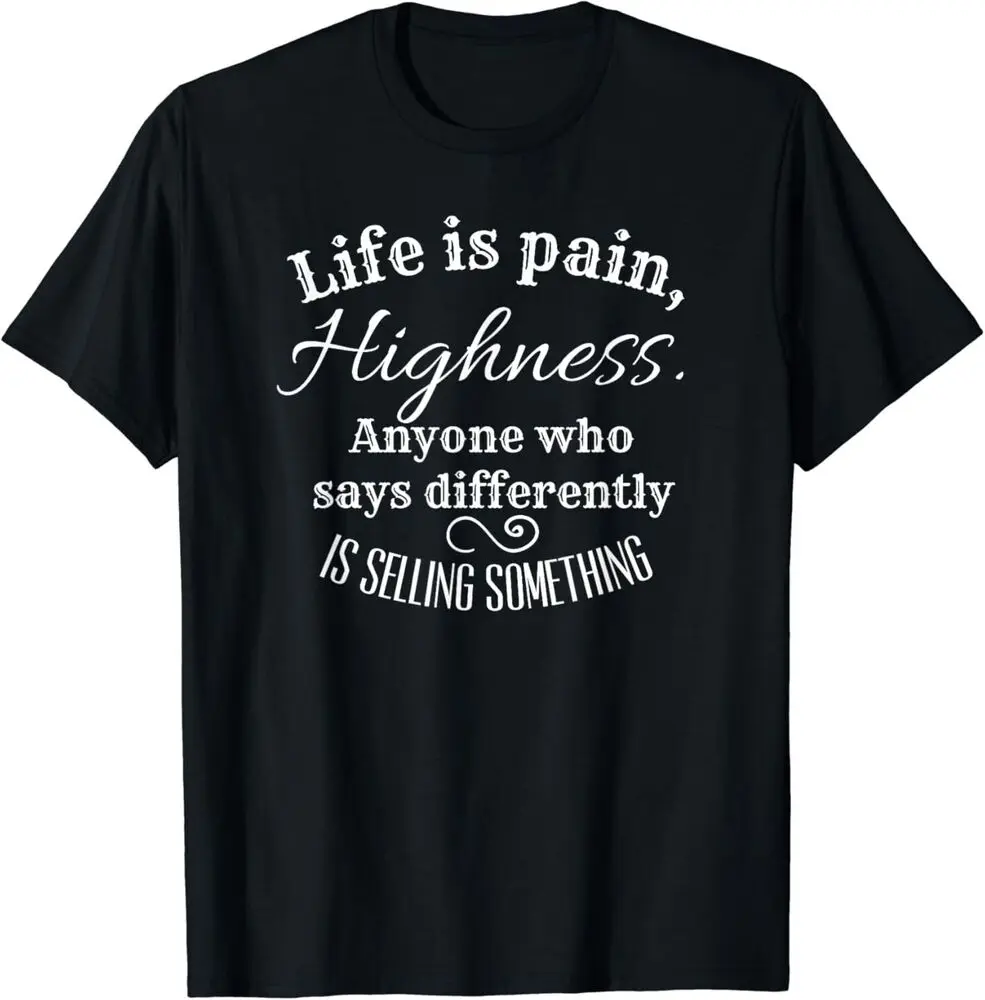 Новая ограниченная серия смешных принцесс с цитатой Life is Pain Highness, футболка для невесты
Новая ограниченная серия смешных принцесс с цитатой Life is Pain Highness, футболка для невесты