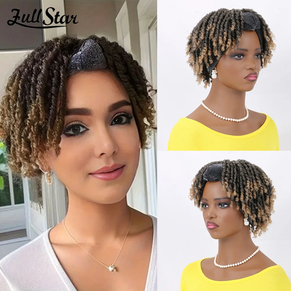 Full Star 6 inch Headband Wig for Black Women Ponytail Wig Hair Loss Alopecia Hat Wig with Scarf Dreadlock Black Ombre Bug
Full Star 6 inch Headband Wig for Black Women Ponytail Wig Hair Loss Alopecia Hat Wig with Scarf Dreadlock Black Ombre Bug