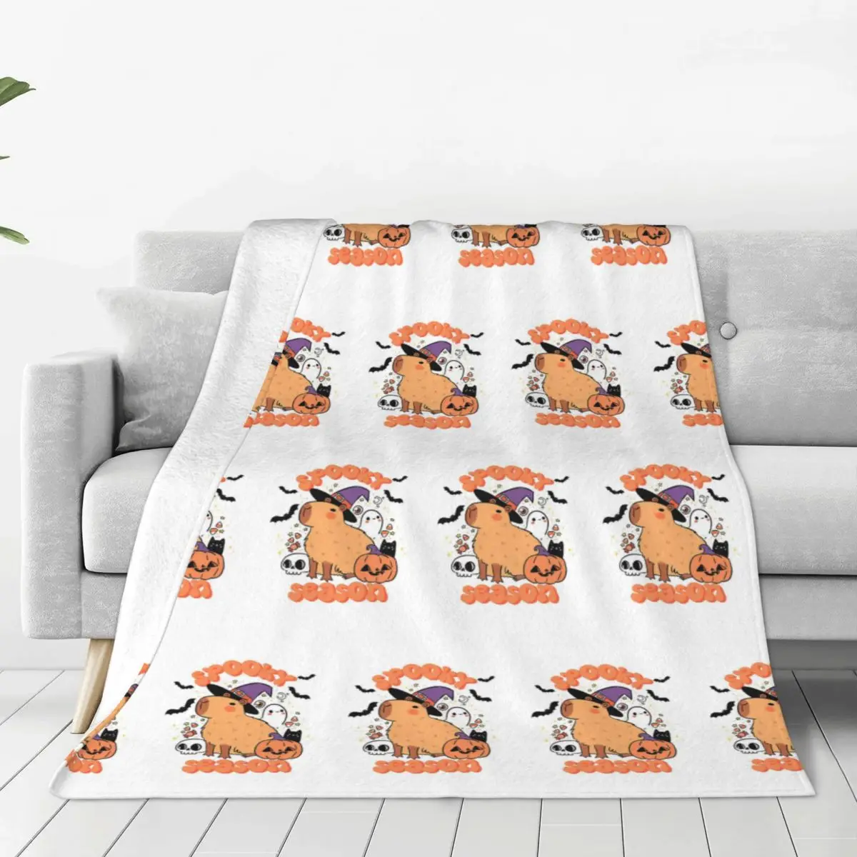 Capybara Halloween Blanket Soft Warm Flannel Throw Blanket Bedding for Bed Living room Picnic Travel Home Couch
Capybara Halloween Blanket Soft Warm Flannel Throw Blanket Bedding for Bed Living room Picnic Travel Home Couch