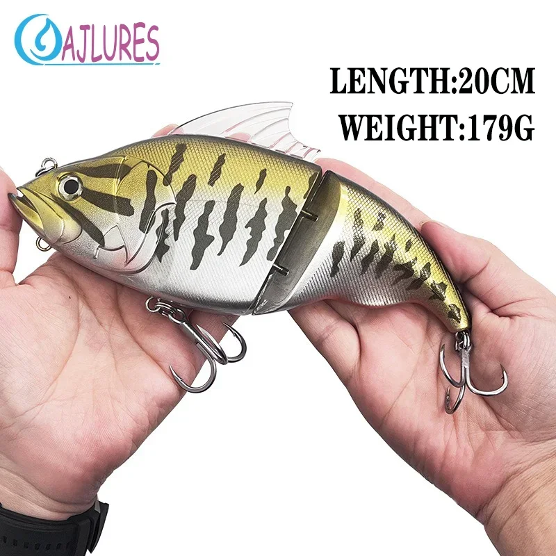 Swimbait 200F 179g Jointed Bait Big Game Fishing Vatalion Floating Megaboss Fishing Lure Ocean Boat Fishing Top Water Lure
Swimbait 200F 179g Jointed Bait Big Game Fishing Vatalion Floating Megaboss Fishing Lure Ocean Boat Fishing Top Water Lure