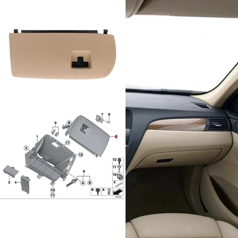 51166839001 Car Dash Glove Box Door Lid Front Instrument Panel Cover Only Beige For BMW X3 X4 F25 F26 2011-2018
51166839001 Car Dash Glove Box Door Lid Front Instrument Panel Cover Only Beige For BMW X3 X4 F25 F26 2011-2018