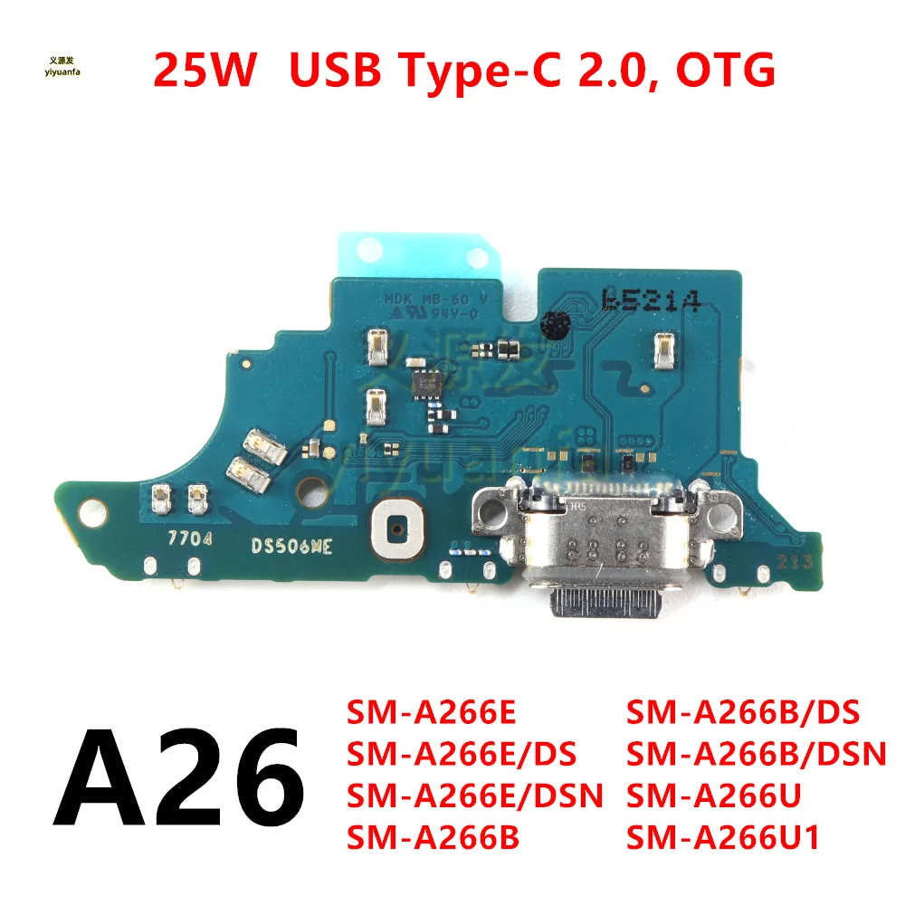 25W Charging Dock For Samsung Galaxy A26 A266 SM-A266E A266B A266U Charger Board USB Type-C Port Connector Flex Cable
25W Charging Dock For Samsung Galaxy A26 A266 SM-A266E A266B A266U Charger Board USB Type-C Port Connector Flex Cable