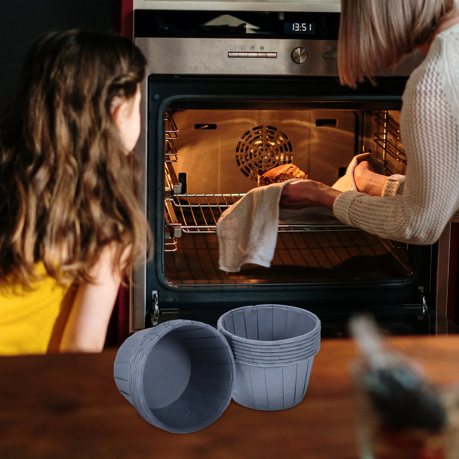 100 Pcs High Temperature Oil Proof Cake Cups Bulk Blue Gray Paper Muffin Cups Baking Tools Dessert Boxes Small Cake Pans
100 Pcs High Temperature Oil Proof Cake Cups Bulk Blue Gray Paper Muffin Cups Baking Tools Dessert Boxes Small Cake Pans