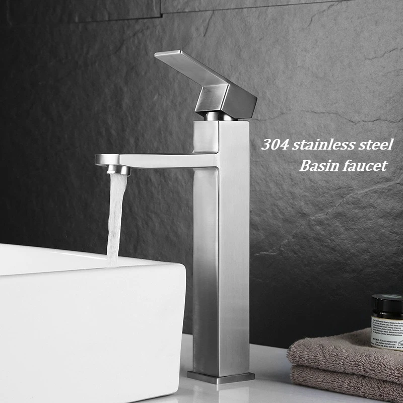 Увеличенный квадратный смеситель для раковины из нержавеющей стали 304, смеситель для раковины с горячей и холодной водой для ванной комнаты
Увеличенный квадратный смеситель для раковины из нержавеющей стали 304, смеситель для раковины с горячей и холодной водой для ванной комнаты