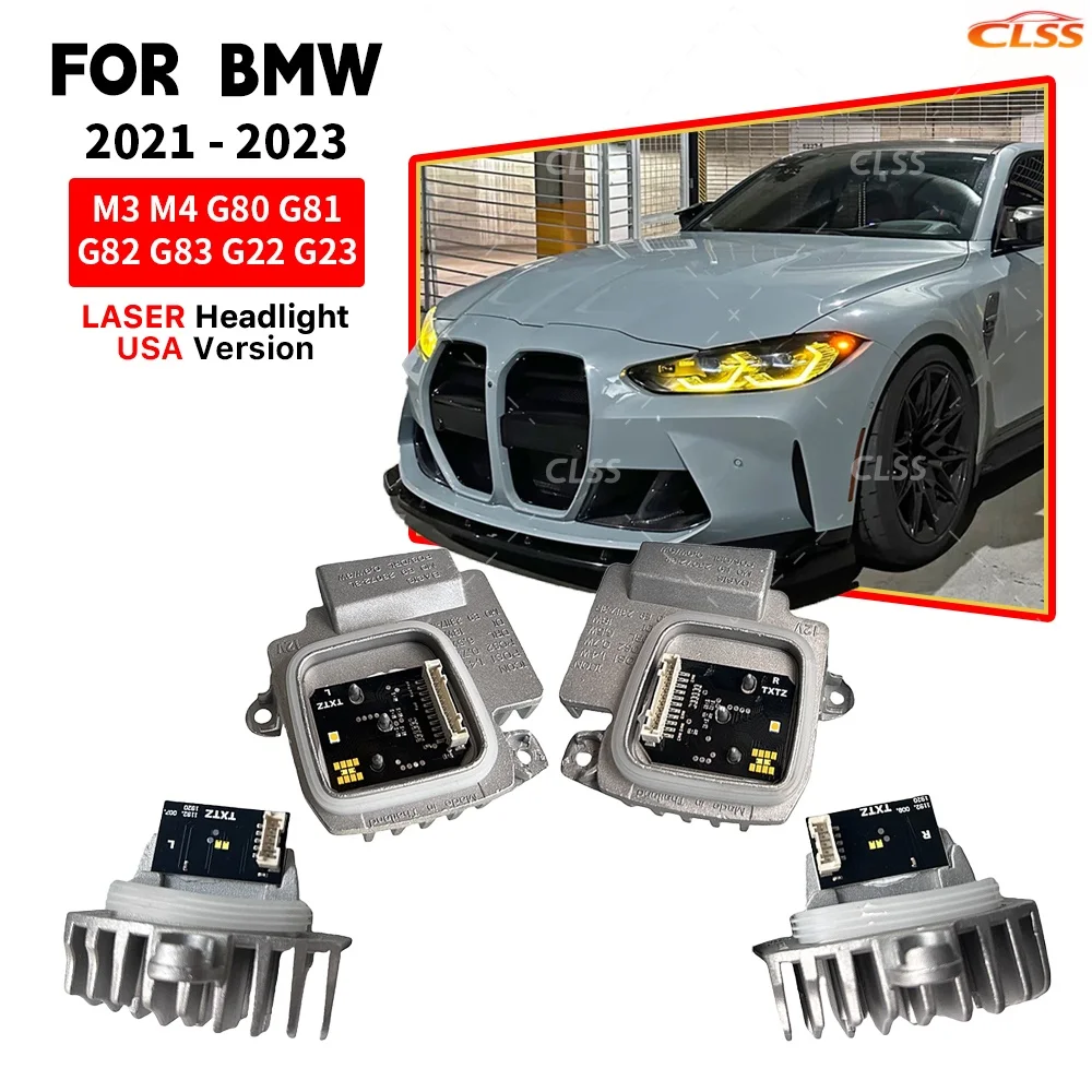 DRL LED Modules For BMW M3 M4 G80 G82 G83 G22 G23 G26 420i 430i M440i 2021-2023 US Laser Headlight Daytime Running Light Non-RGB
DRL LED Modules For BMW M3 M4 G80 G82 G83 G22 G23 G26 420i 430i M440i 2021-2023 US Laser Headlight Daytime Running Light Non-RGB