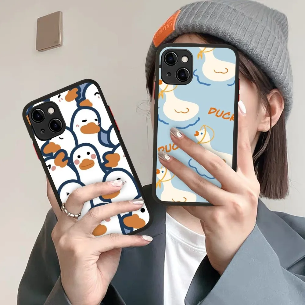 cartoon Duck Phone Case for iPhone 14 11 12 13 Mini Pro Max 8 7 Plus X XR XS MAX Translucent Matte Cover
cartoon Duck Phone Case for iPhone 14 11 12 13 Mini Pro Max 8 7 Plus X XR XS MAX Translucent Matte Cover