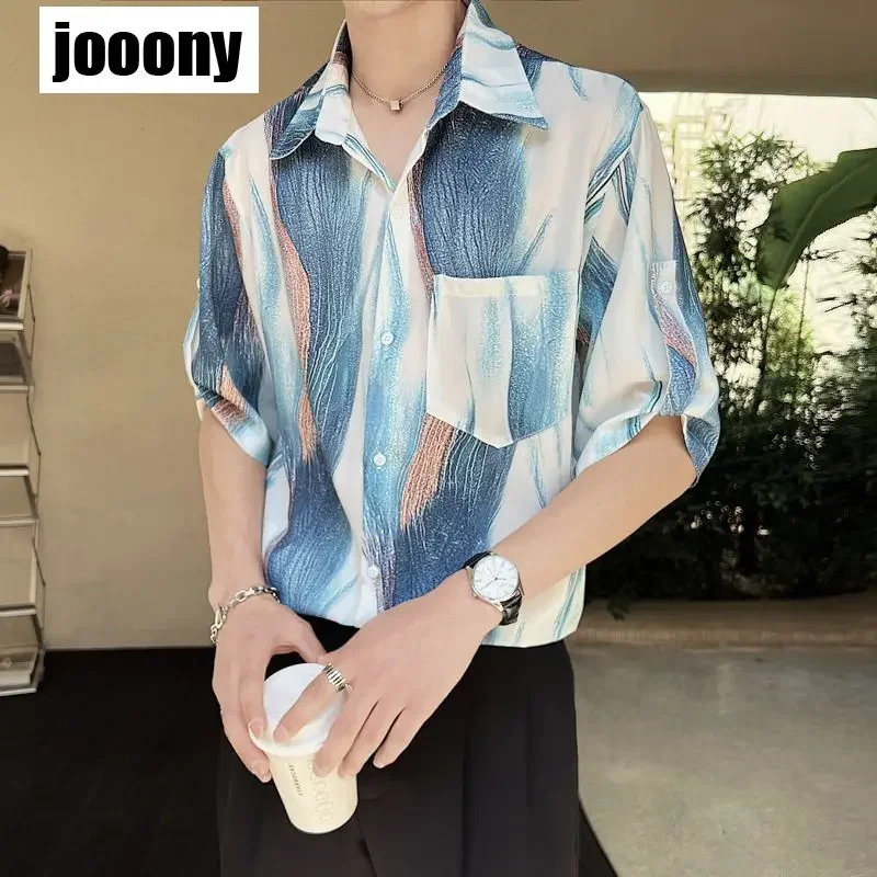 Летняя тонкая мужская одежда, модные повседневные драпированные мужские рубашки 2024, новый дизайн, рубашки из ледяного шелка с короткими рукавами для мужчин, пуговицы с принтом тай-дай
Летняя тонкая мужская одежда, модные повседневные драпированные мужские рубашки 2024, новый дизайн, рубашки из ледяного шелка с короткими рукавами для мужчин, пуговицы с принтом тай-дай