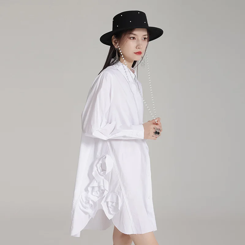 2025 Side 3D Floral Loose Mid-Length Shirt Dress Spring New Women's Fashion Dress C001
2025 Side 3D Floral Loose Mid-Length Shirt Dress Spring New Women's Fashion Dress C001