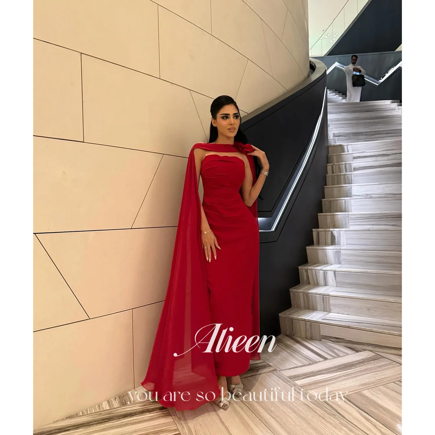 Aileen Long Prom Dresses Luxury Evening Dresses 2025 فساتين سهرة Customized Red Women's Prom Dress Vestidos De Noche Shawl Party
Aileen Long Prom Dresses Luxury Evening Dresses 2025 فساتين سهرة Customized Red Women's Prom Dress Vestidos De Noche Shawl Party