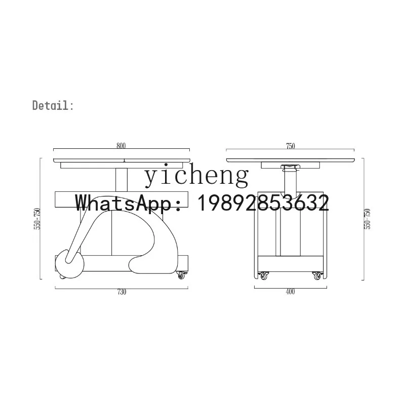 X8 movable lifting living room coffee table small apartment medium ancient black walnut folding cart
X8 movable lifting living room coffee table small apartment medium ancient black walnut folding cart