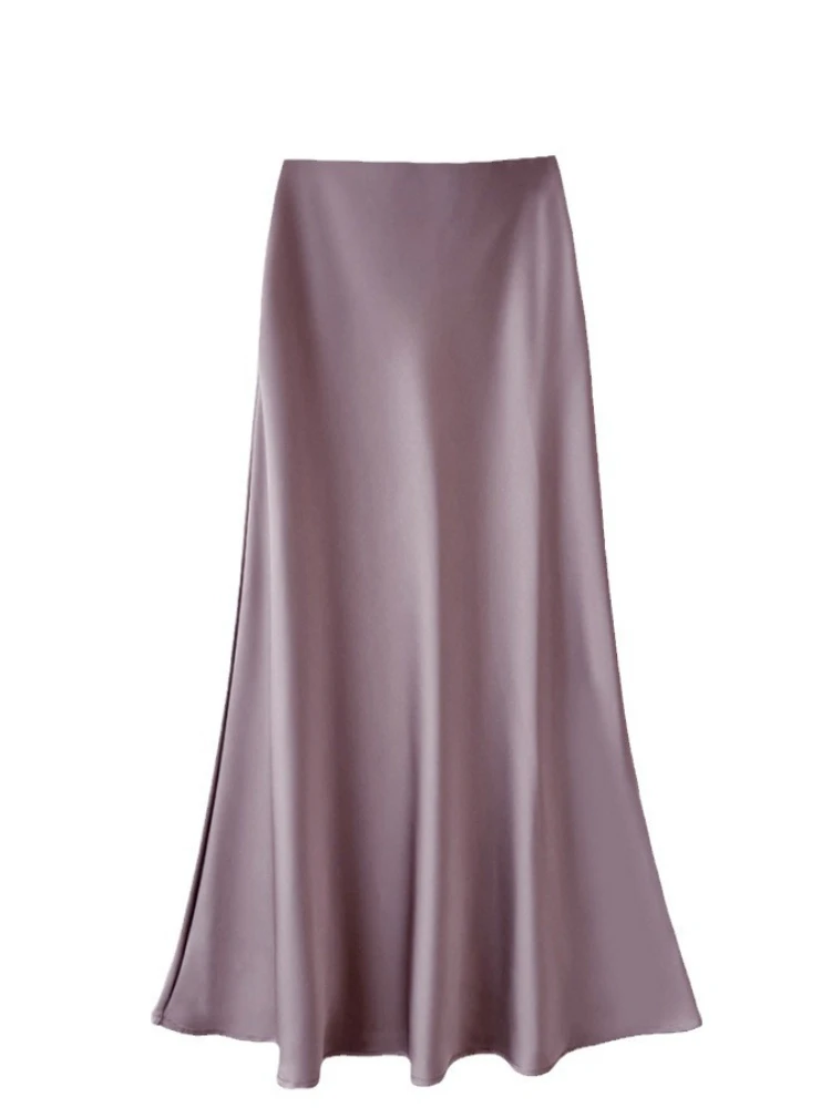 Autumn High-waisted Thin Mid-length Satin Half-body Skirt Pure Color Package Hip Fishtail Skirt Elastic Waist Half Body Skirt
Autumn High-waisted Thin Mid-length Satin Half-body Skirt Pure Color Package Hip Fishtail Skirt Elastic Waist Half Body Skirt