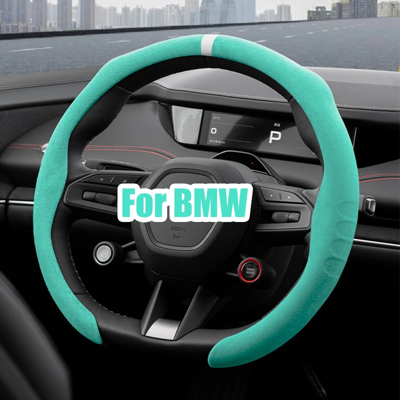 New Styling Suede Leather Car Steering Wheel Cover Booster Covers For BMW F30 F31 F32 F34 F20 F21 F07 F10 1 3 5 7 Series X1 X3
New Styling Suede Leather Car Steering Wheel Cover Booster Covers For BMW F30 F31 F32 F34 F20 F21 F07 F10 1 3 5 7 Series X1 X3