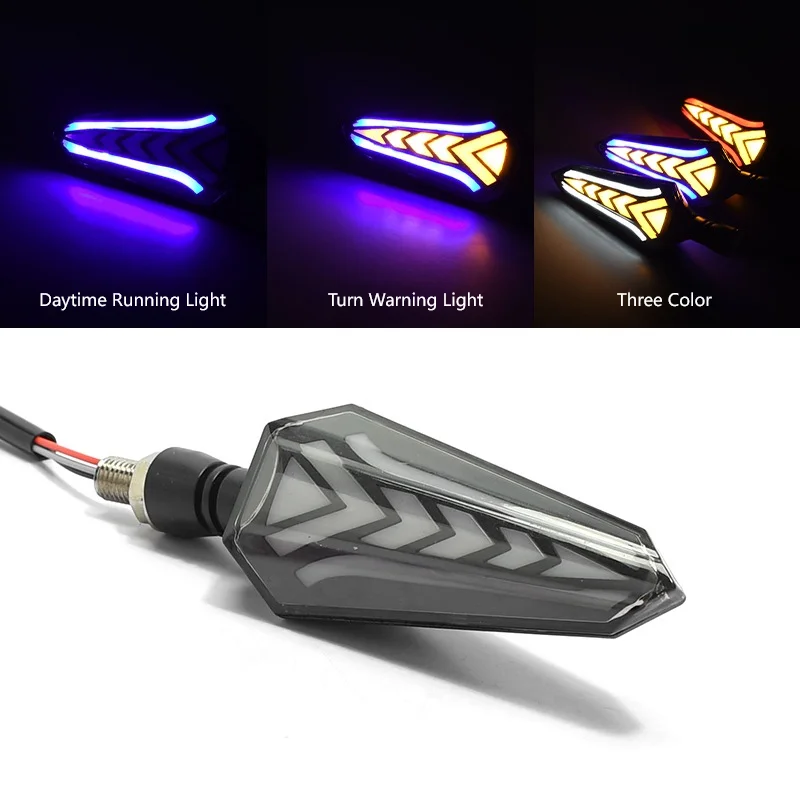 Motorcycle Universal 12V Flowing Water Light Signal Light 3 Color Sword Turn Signal Lamp
Motorcycle Universal 12V Flowing Water Light Signal Light 3 Color Sword Turn Signal Lamp