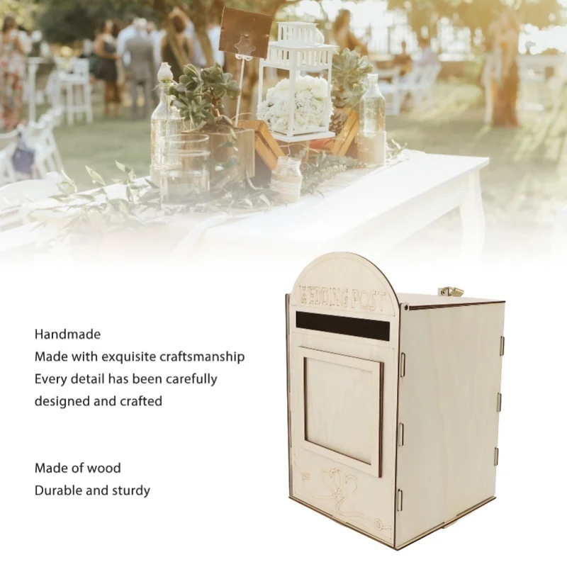 F2 Diy Wooden Wedding Mailbox Post Box With Lock Key For Reception Wedding Anniversary Party Arts And Crafts Decorations
F2 Diy Wooden Wedding Mailbox Post Box With Lock Key For Reception Wedding Anniversary Party Arts And Crafts Decorations