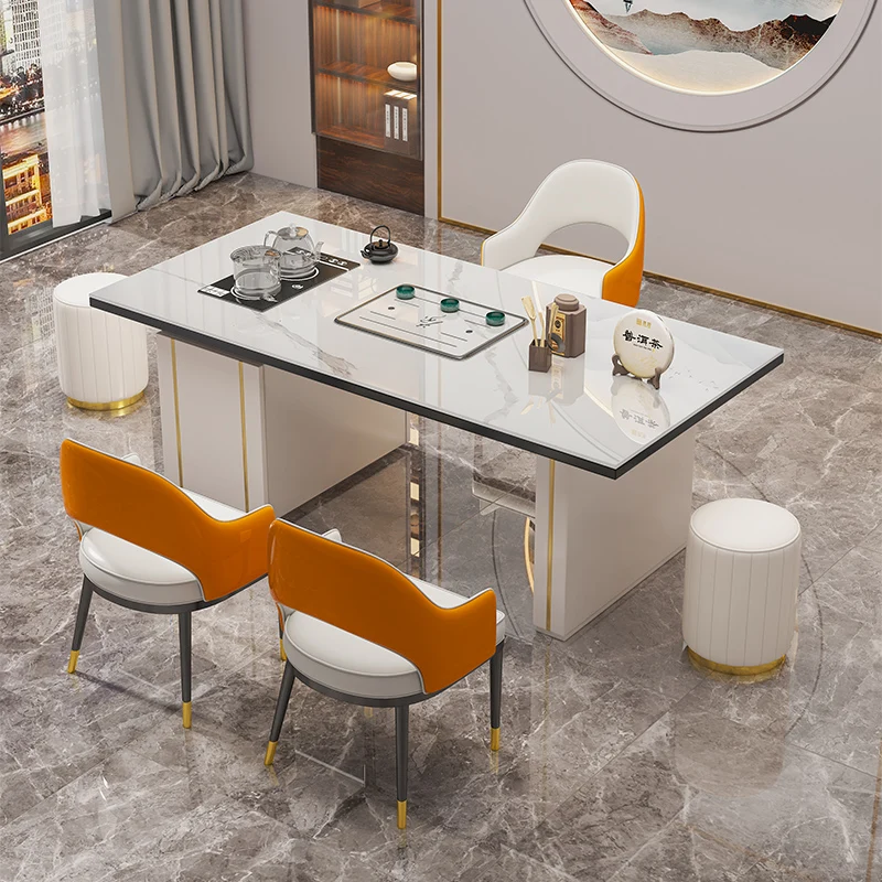 Rock slab tea table and chair combination, one table, five chairs, coffee table to make , one new high-end
Rock slab tea table and chair combination, one table, five chairs, coffee table to make , one new high-end