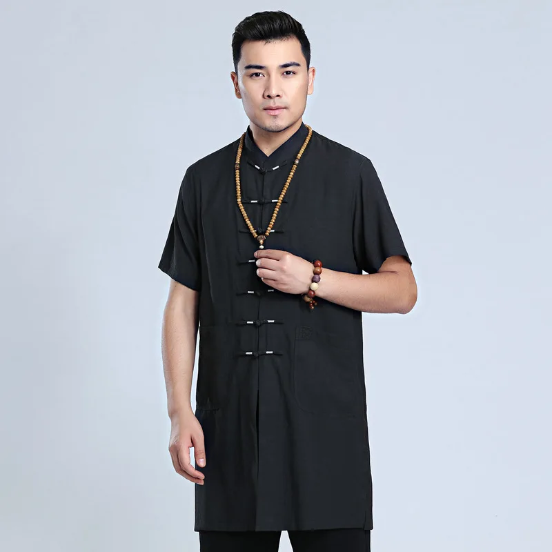 Men's Short Sleeve Shirt Chinese Style Tang Suit Loose Casual Traditional Kung Fu Uniform Male
Men's Short Sleeve Shirt Chinese Style Tang Suit Loose Casual Traditional Kung Fu Uniform Male