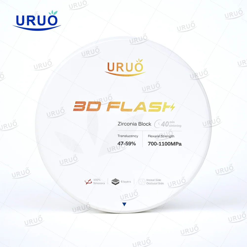 Dental Lab Material Zirconia Block 3D Flash 40min Rapid Sintering Dental Laboratory Material 98mm Layer Open System For CAD/CAM
Dental Lab Material Zirconia Block 3D Flash 40min Rapid Sintering Dental Laboratory Material 98mm Layer Open System For CAD/CAM