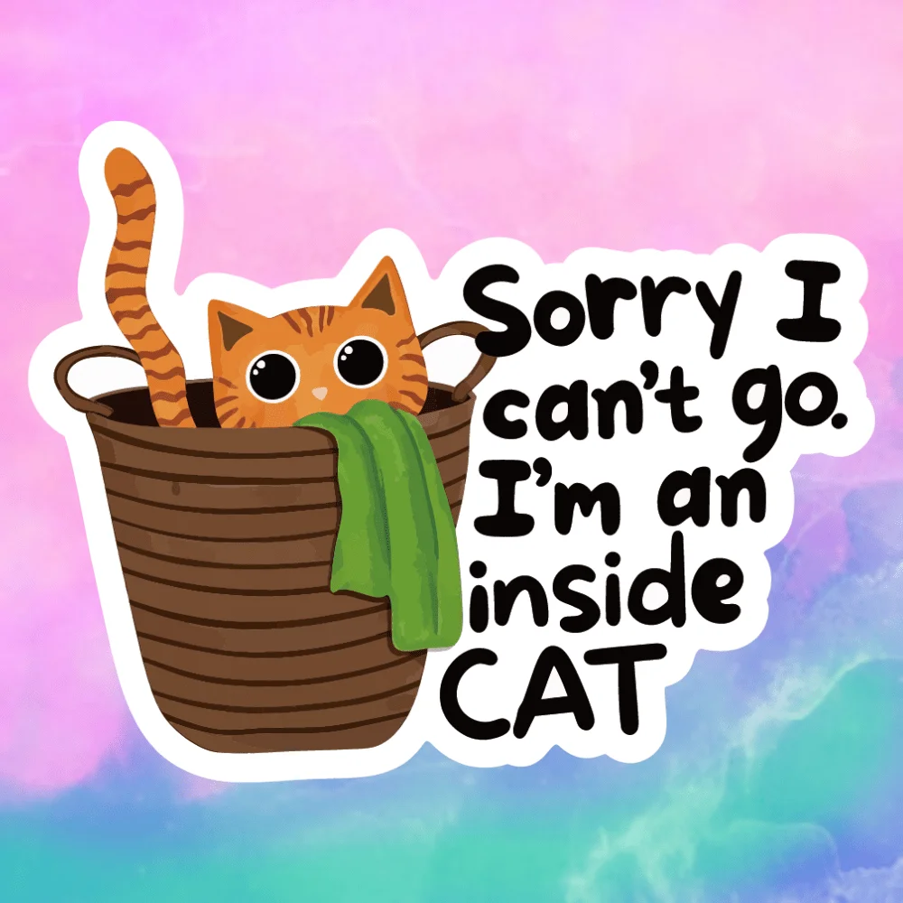 1PC Cute Introvert Cat Quote Vinyl Decal Waterproof For Bottle Laptop Journal
1PC Cute Introvert Cat Quote Vinyl Decal Waterproof For Bottle Laptop Journal