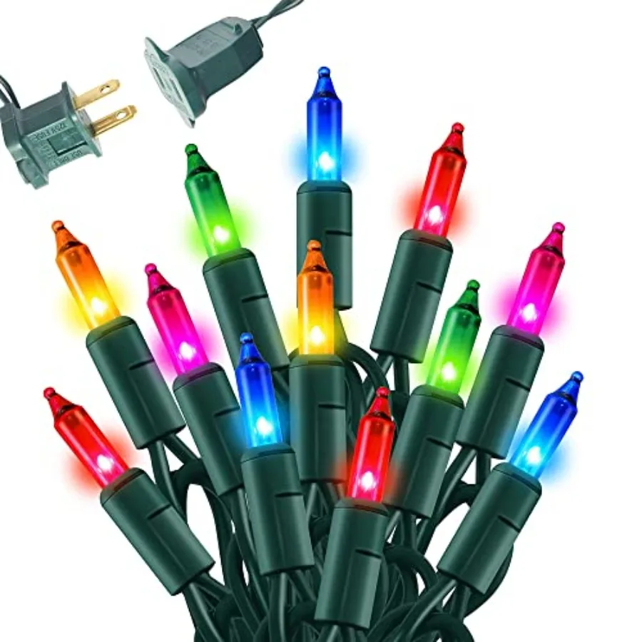 Multi-Colored Christmas Mini String Lights, 20Feet Incandescent Waterproof Fairy Lights Plug in, Connectable Christmas Decorati
Multi-Colored Christmas Mini String Lights, 20Feet Incandescent Waterproof Fairy Lights Plug in, Connectable Christmas Decorati