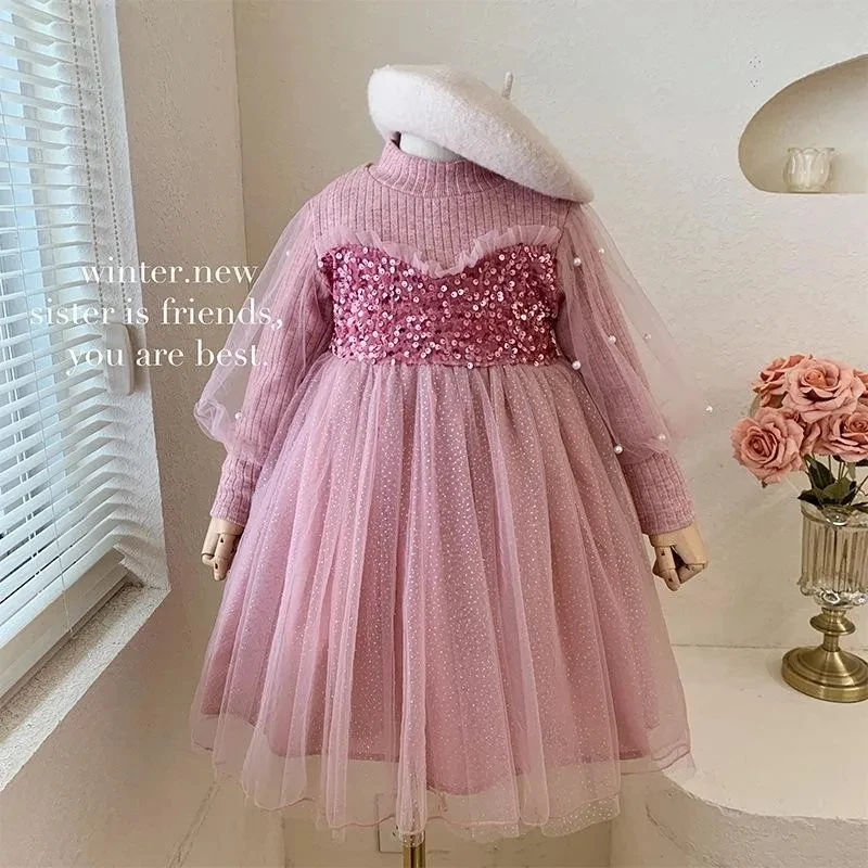 Spring Autumn Clothes for Kids Clothes Girls Solid Color Long Sleeve Fake Two Pieces Round Neck Patchwork Lace Princess Dresses
Spring Autumn Clothes for Kids Clothes Girls Solid Color Long Sleeve Fake Two Pieces Round Neck Patchwork Lace Princess Dresses