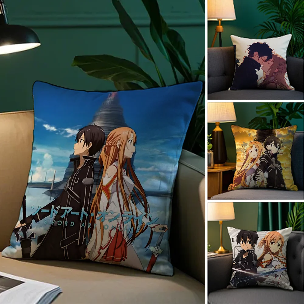 S-Sword Art O-Online SAO Pillow Case Plush Fabric Soft Double Sided Print Sofa Cushion Cover Throw Pillow Covers
S-Sword Art O-Online SAO Pillow Case Plush Fabric Soft Double Sided Print Sofa Cushion Cover Throw Pillow Covers