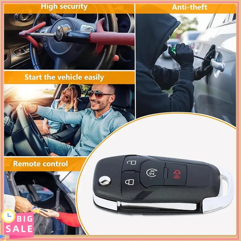 Better-Car Flip Remote Key 4 Button Smart Key 902Mhz N5F-A08TDA 49 Chip For Ford F150 F250 F350 F450 F550 Raptor Ranger Fusion
Better-Car Flip Remote Key 4 Button Smart Key 902Mhz N5F-A08TDA 49 Chip For Ford F150 F250 F350 F450 F550 Raptor Ranger Fusion