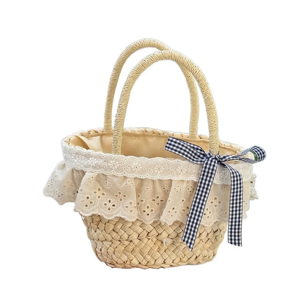 Новая пляжная сумка с кружевной отделкой, соломенная сумка ручной работы, большая сумка с лентой и бантом, большая вместительная корзина с фруктами
Новая пляжная сумка с кружевной отделкой, соломенная сумка ручной работы, большая сумка с лентой и бантом, большая вместительная корзина с фруктами