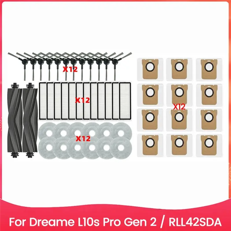 FZFZ 50 шт. щетка-фильтр, мешок для пыли и комплект ткани для швабры Fordreame L10s Pro Gen 2/RLL42SDA, запасные части для пылесоса
FZFZ 50 шт. щетка-фильтр, мешок для пыли и комплект ткани для швабры Fordreame L10s Pro Gen 2/RLL42SDA, запасные части для пылесоса