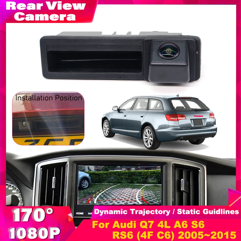 CCD HD Fisheye Rear View Camera For Audi Q7 4L A6 S6 RS6 (4F C6) 2005~2015 Car Trunk Handle Reverse Parking Monitor Night Vision
CCD HD Fisheye Rear View Camera For Audi Q7 4L A6 S6 RS6 (4F C6) 2005~2015 Car Trunk Handle Reverse Parking Monitor Night Vision