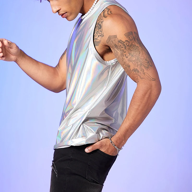 Vintage Shine Tank Tops Mens Party Fashion Sleeveless O Neck Vest T Shirt 2024 Summer Streetwear Men Casual Solid Color Camisole
Vintage Shine Tank Tops Mens Party Fashion Sleeveless O Neck Vest T Shirt 2024 Summer Streetwear Men Casual Solid Color Camisole