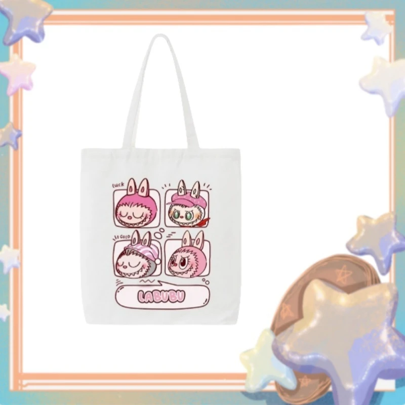 Cute Labubu Canvas Bag Kawaii Cartoon Shopping Handgrip Student Large Capacity Shoulder Bag Holiday Gifts Accessories Trendy Toy
Cute Labubu Canvas Bag Kawaii Cartoon Shopping Handgrip Student Large Capacity Shoulder Bag Holiday Gifts Accessories Trendy Toy