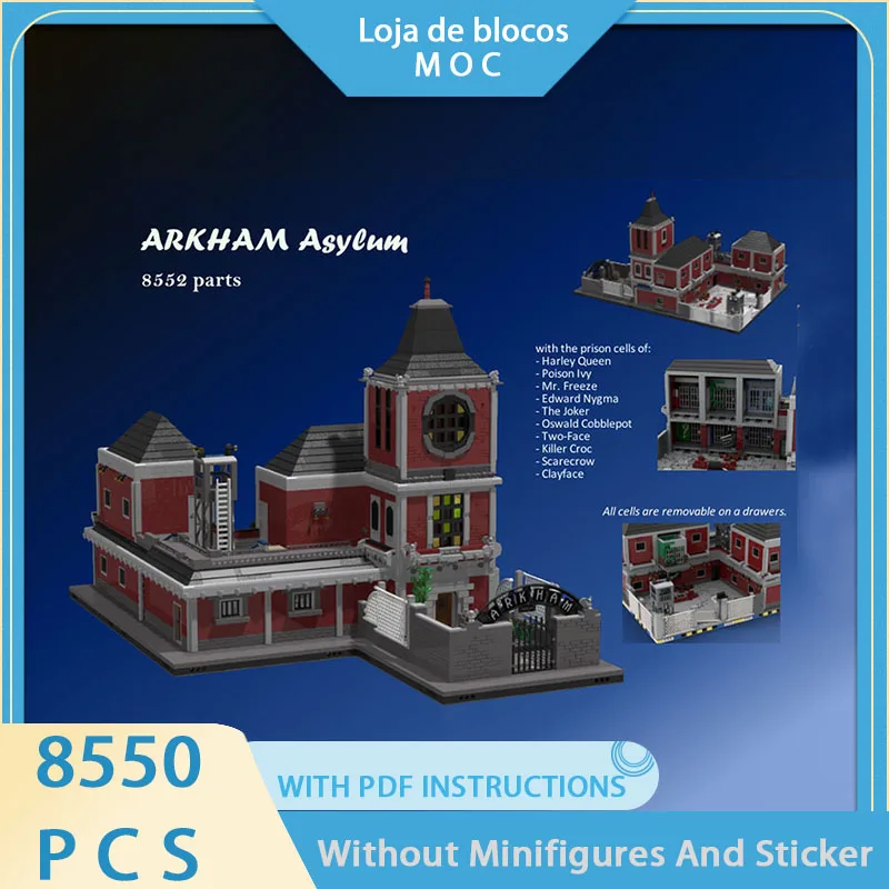 Exquisite new MOC building block scene model Akam Asylum expansion Plus technology modular holiday gift toy DIY assembly set
Exquisite new MOC building block scene model Akam Asylum expansion Plus technology modular holiday gift toy DIY assembly set