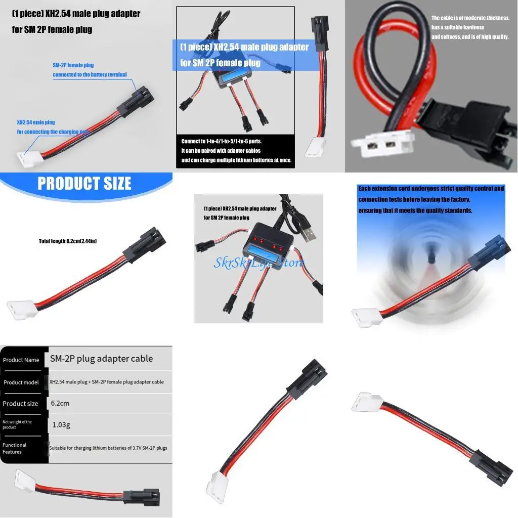 E65E Reliable Power Transfer Cable XH2.54 to SM2P Converters Cord for Engineers
E65E Reliable Power Transfer Cable XH2.54 to SM2P Converters Cord for Engineers