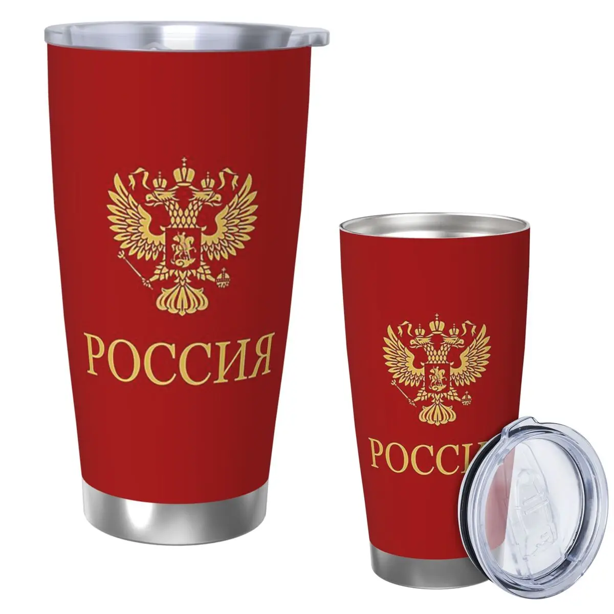 Рoccnr Россия Золотой стакан из нержавеющей стали с вакуумной изоляцией, термохолодные чашки, соломинки с крышкой, 20 унций
Рoccnr Россия Золотой стакан из нержавеющей стали с вакуумной изоляцией, термохолодные чашки, соломинки с крышкой, 20 унций