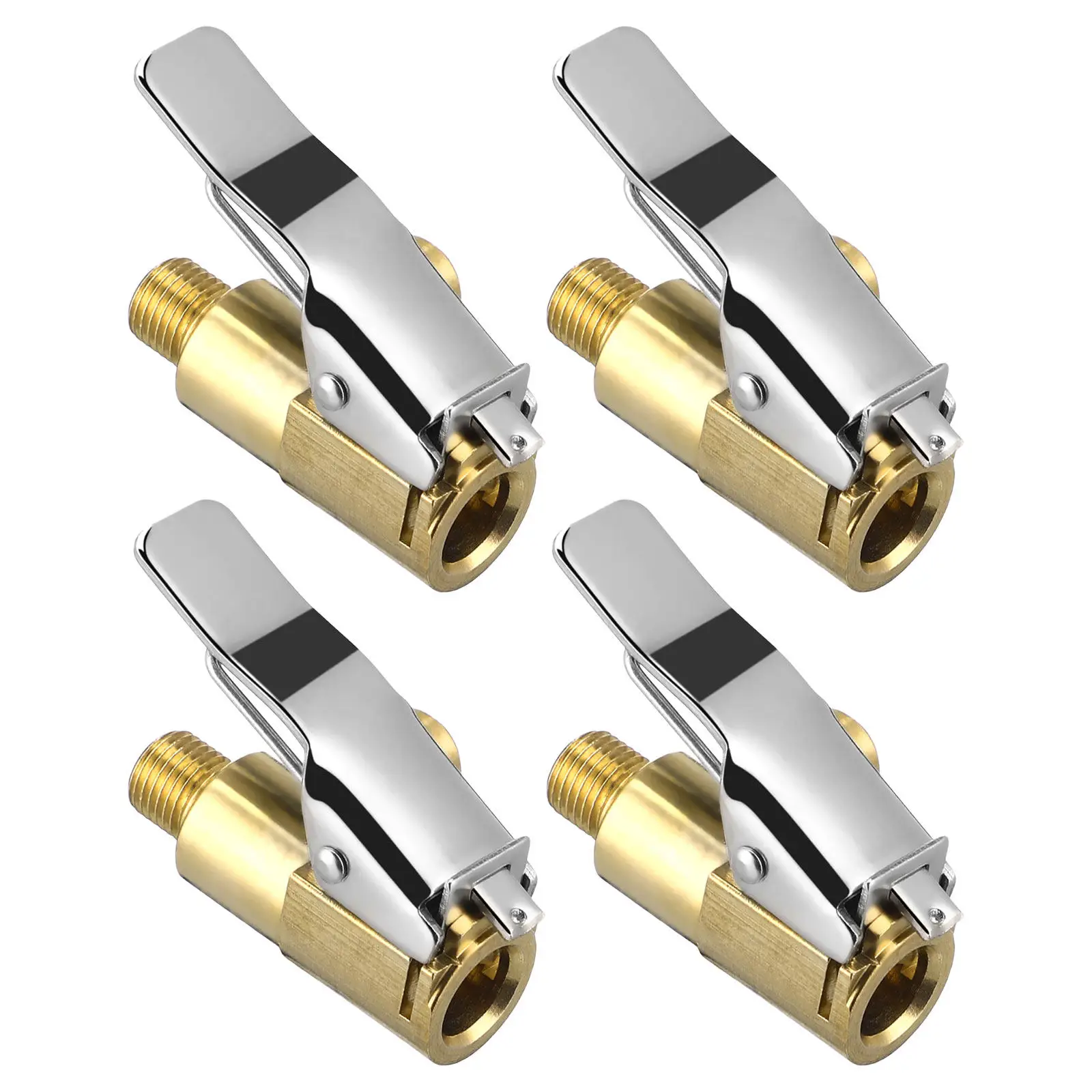 4Pcs Quick Connect Locking Tire Chuck Adapter Heavy Duty Air Compressor Accessories for Car Bike Motorcycle Sports Equipment
4Pcs Quick Connect Locking Tire Chuck Adapter Heavy Duty Air Compressor Accessories for Car Bike Motorcycle Sports Equipment