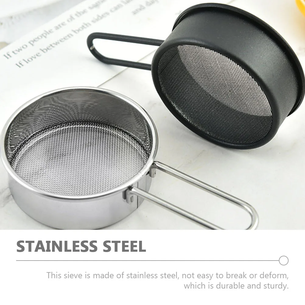 2 Pcs Flour Sieve Easy to Clean Strainer Tray Baking Sifter Stainless Steel Kitchen Gadgets Delicate Practical
2 Pcs Flour Sieve Easy to Clean Strainer Tray Baking Sifter Stainless Steel Kitchen Gadgets Delicate Practical