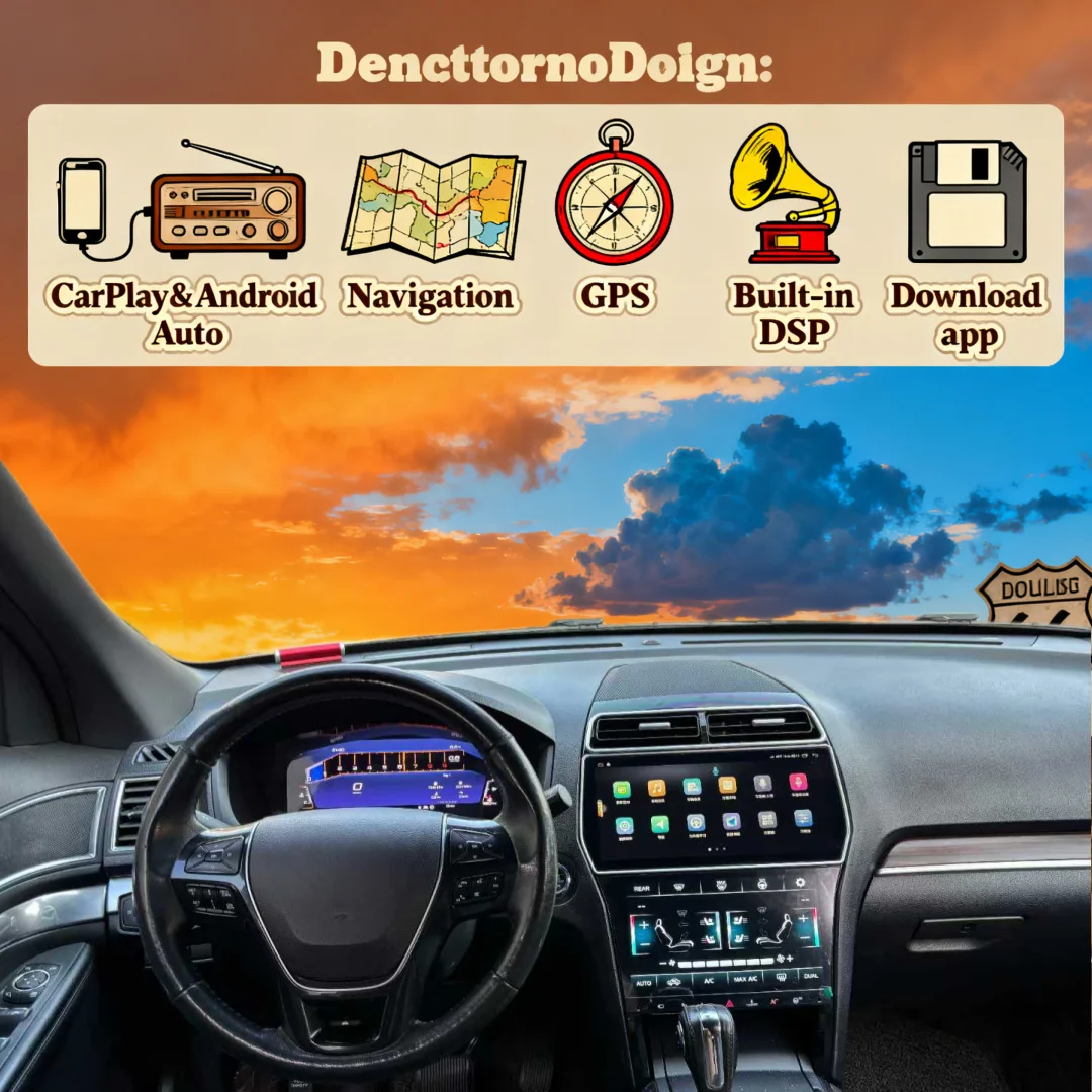 12.3 Car Multimedia Video Player For Ford Explorer 2011-2019 GPS Navigation Radio Android13 8Core CarPlay 4G 360camera AC Screen
12.3 Car Multimedia Video Player For Ford Explorer 2011-2019 GPS Navigation Radio Android13 8Core CarPlay 4G 360camera AC Screen
