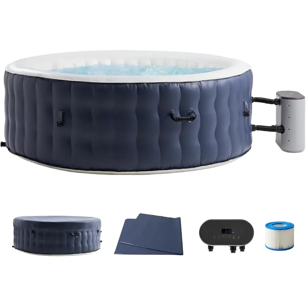 4-6 Person Inflatable Hot Tub Portable Spa with 120 Air Jets & Manual Control Panel, Energy-Efficient Thermal Cover, 71" x 24"
4-6 Person Inflatable Hot Tub Portable Spa with 120 Air Jets & Manual Control Panel, Energy-Efficient Thermal Cover, 71" x 24"