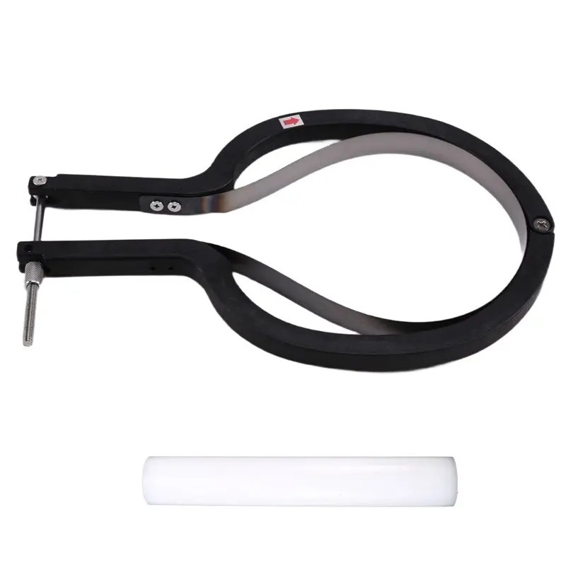 Table Tennis Rubber Cutter Kit Adjustable Arc Bow Knife Fits All Racket Curve Table Tennis Bat Replacement Rubbers Sheet