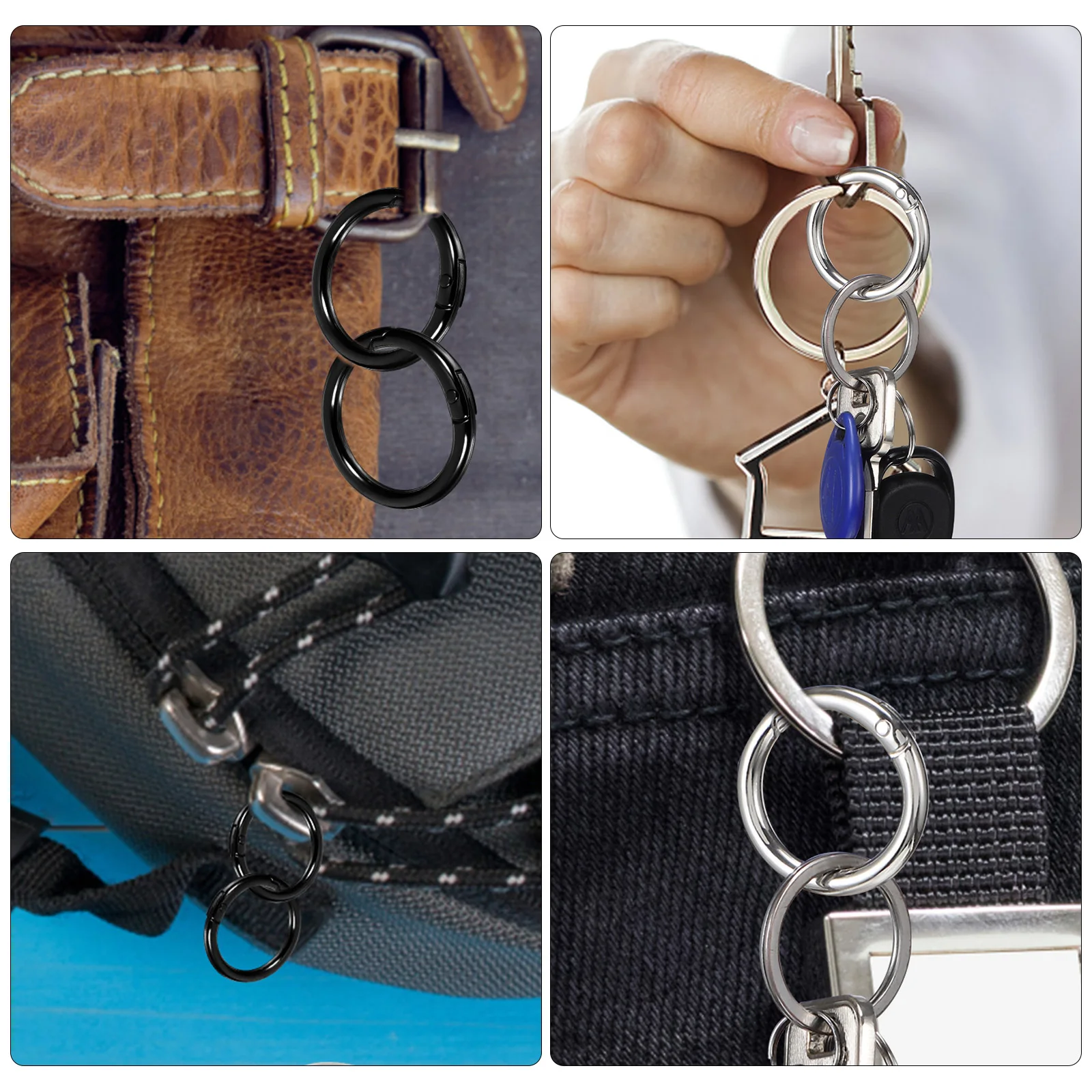 20 Pcs Keychains Ring Buckle Carabiner Clip Small Snap Zinc Alloy Metal Keyring Hook
20 Pcs Keychains Ring Buckle Carabiner Clip Small Snap Zinc Alloy Metal Keyring Hook